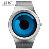 IBSO 2017 Mens Watches Brand Luxury Stainless Steel Mesh Strap Sport Watch Men Waterproof Quartz Wristwatch Relogio Masculino