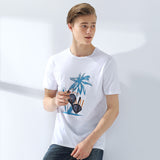 Pioneer Camp New summer T-shirt men brand-clothing fashion tree pattern T shirt male quality 100% cotton casual Tees  ADT702215