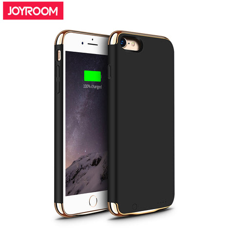 Joyroom 3.8V 2300mAh Battery Charger Cases For iPhone 7 External Battery Case Cover Backup Portable PowerBank Rechargeable Black